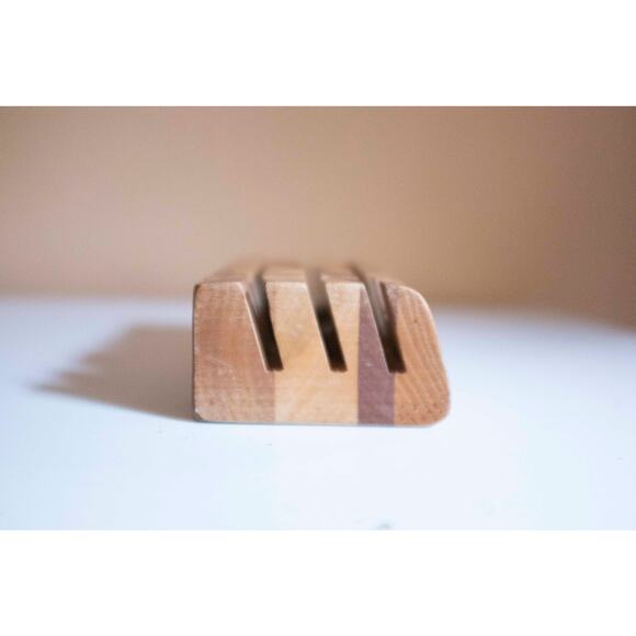 Vintage Wooden Memo Holder, Whimsical Desk Accessory - Picture 10 of 12